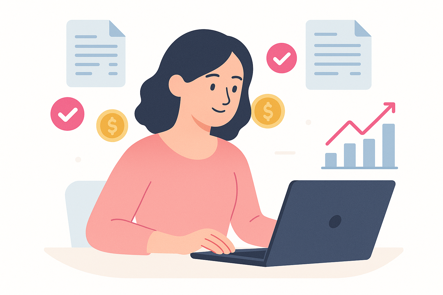 business founder, laptop, independent accounting