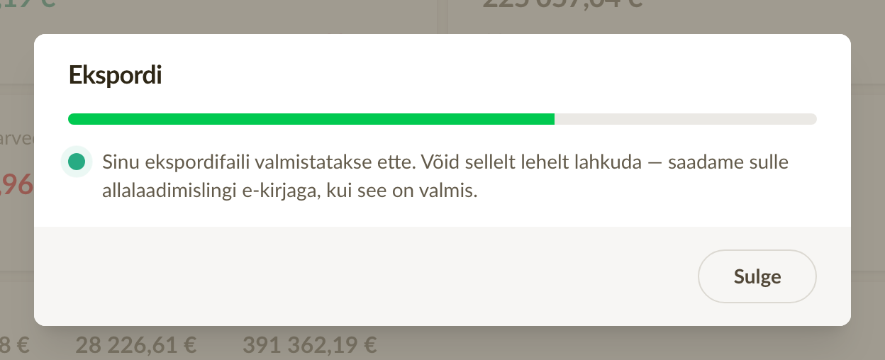 Ekspordi edenemine